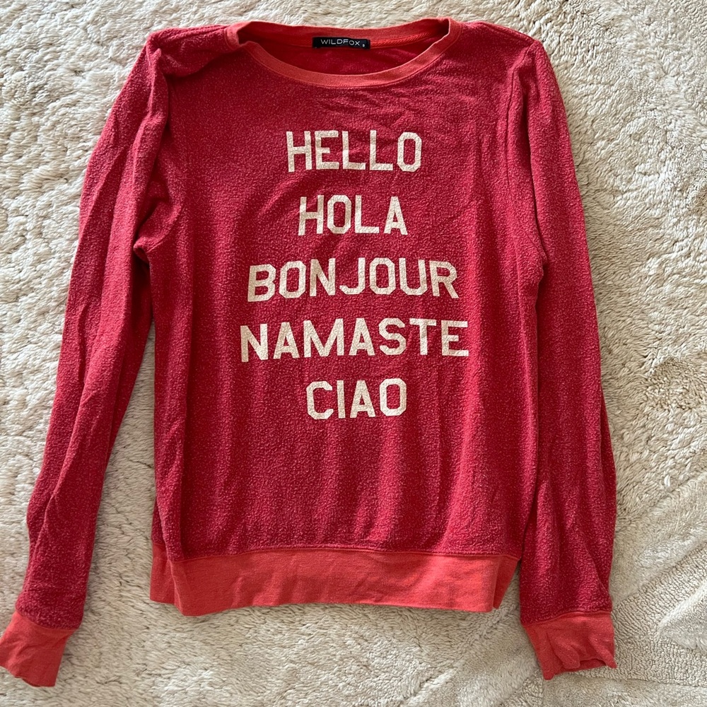 Wildfox pull over sweatshirt